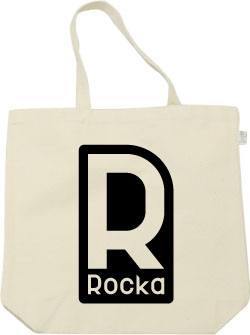 ロゴデザイン:ブラック:トートバッグ:サンプル写真