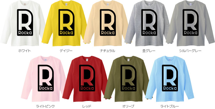 ロングTシャツカラーデザインリスト