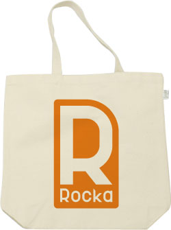 ロゴデザイン:オレンジ:トートバッグ:サンプル写真