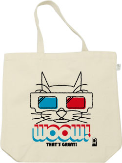 猫メガネデザイン:color1:トートバッグ:サンプル写真