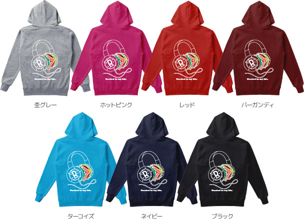 パーカーカラーデザインリスト