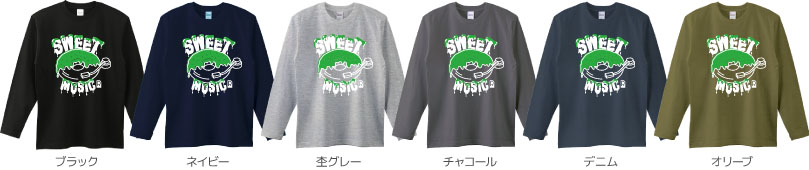 ロングTシャツカラーデザインリスト