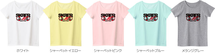 レディースTシャツカラーデザインリスト